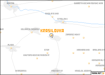 map of Krasilovka