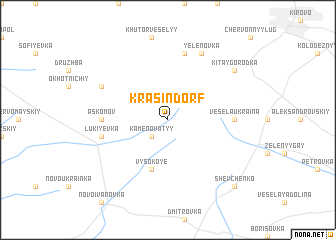 map of Krasindorf