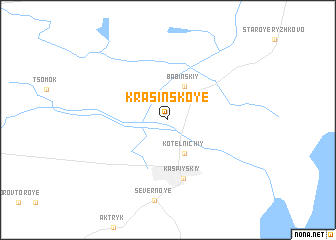 map of Krasinskoye