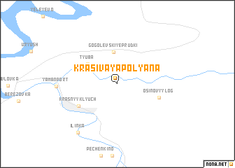 map of Krasivaya Polyana