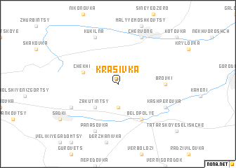 map of Krasivka