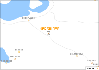 map of Krasivoye
