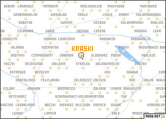 map of Kraski