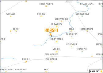 map of Kraski