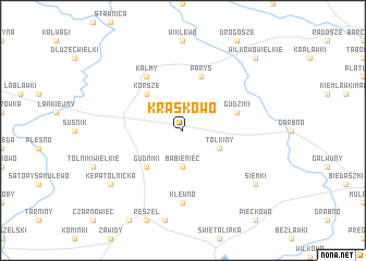 map of Kraskowo