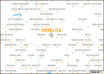 map of Kraslice