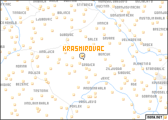 map of Krasmirovac