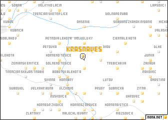 map of Krásna Ves