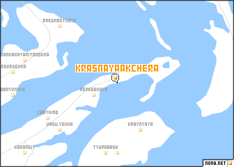 map of Krasnaya Akchera