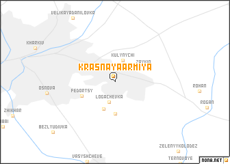 map of Krasnaya Armiya