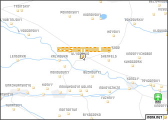 map of (( Krasnaya Dolina ))