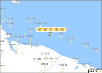 map of Krasnaya Gora