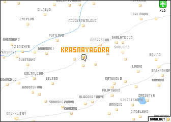 map of Krasnaya Gora