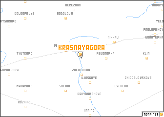 map of Krasnaya Gora