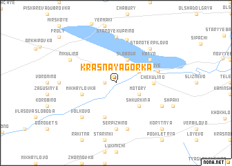 map of Krasnaya Gorka