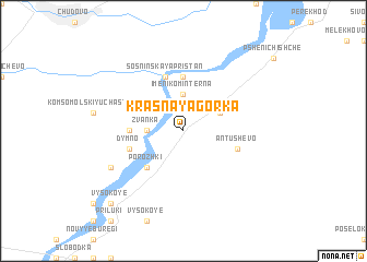 map of Krasnaya Gorka