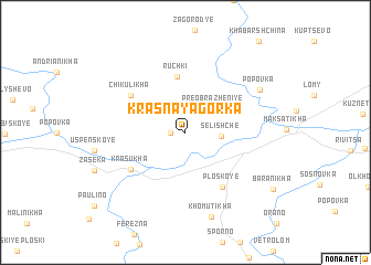 map of Krasnaya Gorka