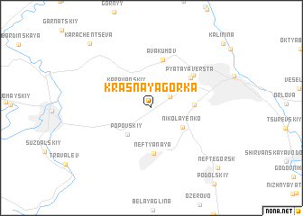 map of Krasnaya Gorka