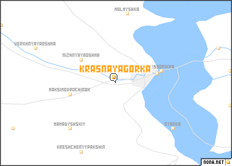 map of Krasnaya Gorka