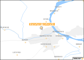 map of Krasnaya Gorka