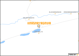 map of Krasnaya Griva