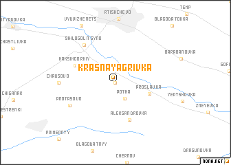 map of Krasnaya Grivka