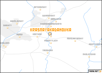 map of Krasnaya Kadamovka