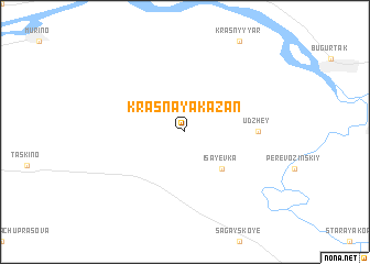 map of Krasnaya Kazan\