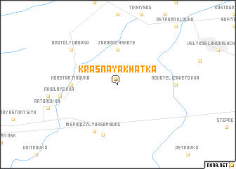 map of Krasnaya Khatka