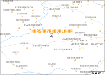 map of Krasnaya Kovalikha