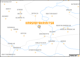 map of Krasnaya Krinitsa