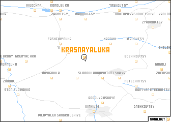 map of Krasnaya Luka