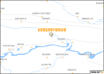 map of Krasnaya Niva