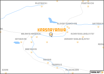 map of Krasnaya Niva