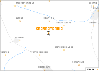 map of Krasnaya Niva