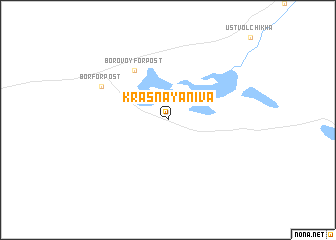 map of Krasnaya Niva