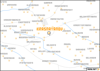 map of Krasnaya Nov\