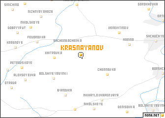 map of Krasnaya Nov\