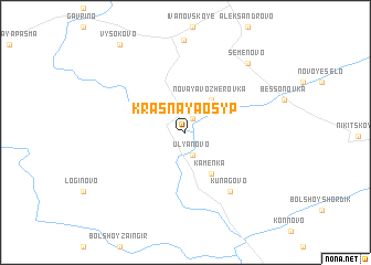 map of Krasnaya Osyp\