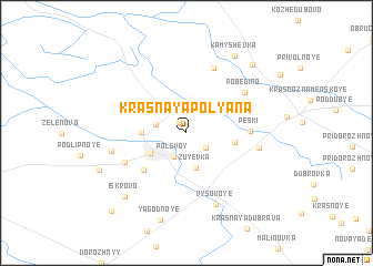 map of Krasnaya Polyana