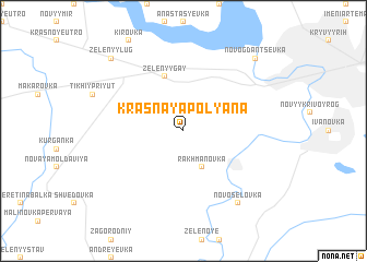 map of Krasnaya Polyana