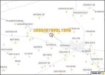 map of Krasnaya Polyana