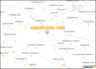 map of Krasnaya Polyana