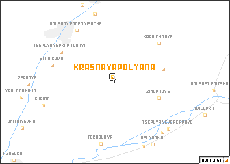 map of Krasnaya Polyana