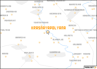 map of Krasnaya Polyana