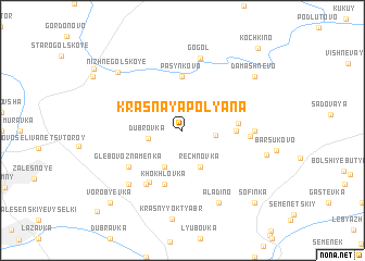 map of Krasnaya Polyana