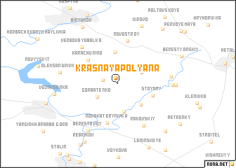 map of Krasnaya Polyana