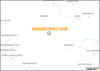 map of Krasnaya Polyana