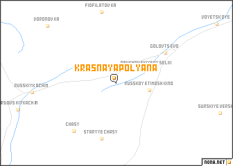 map of Krasnaya Polyana