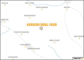 map of Krasnaya Polyana